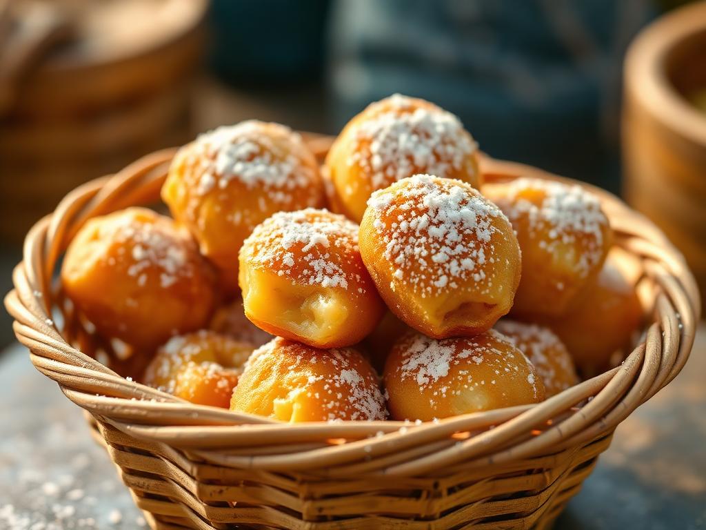Beignets de banane du marché