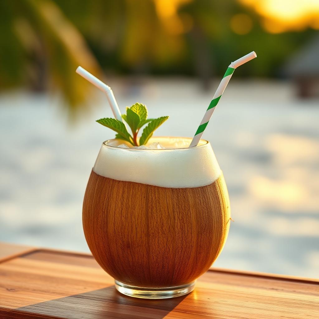 Cocktail coco-vanille