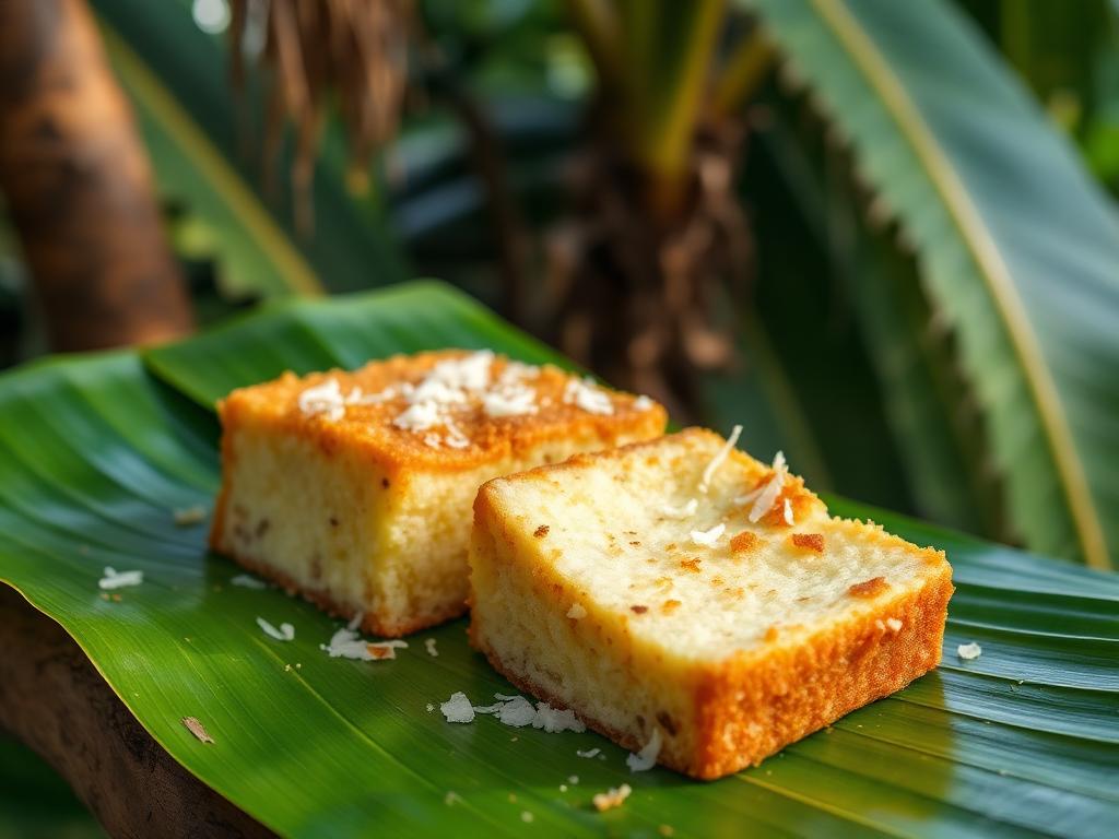 Gâteau de manioc à la coco
