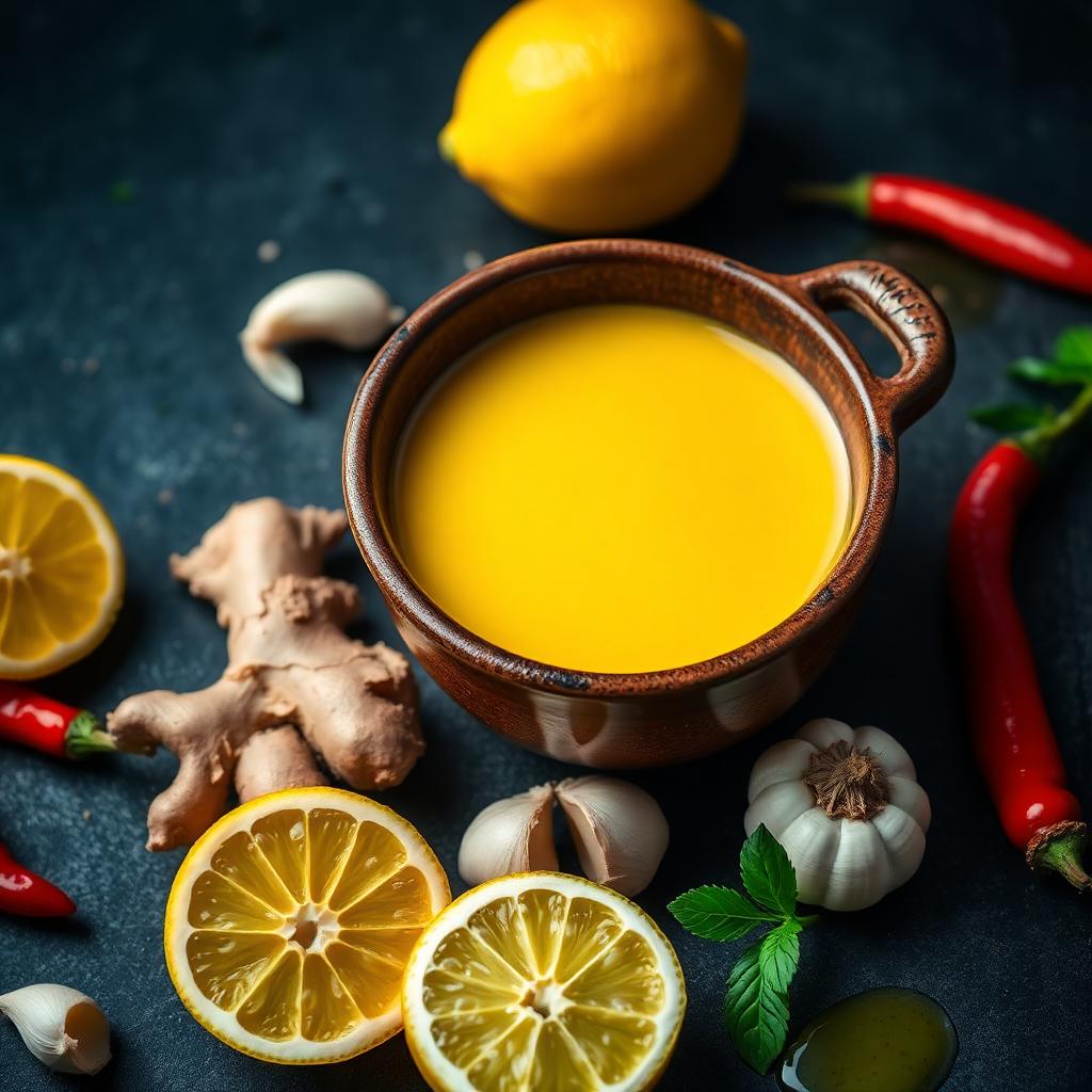 Marinade citron, gingembre & piment
