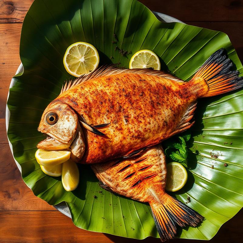 Poisson grillé massalé