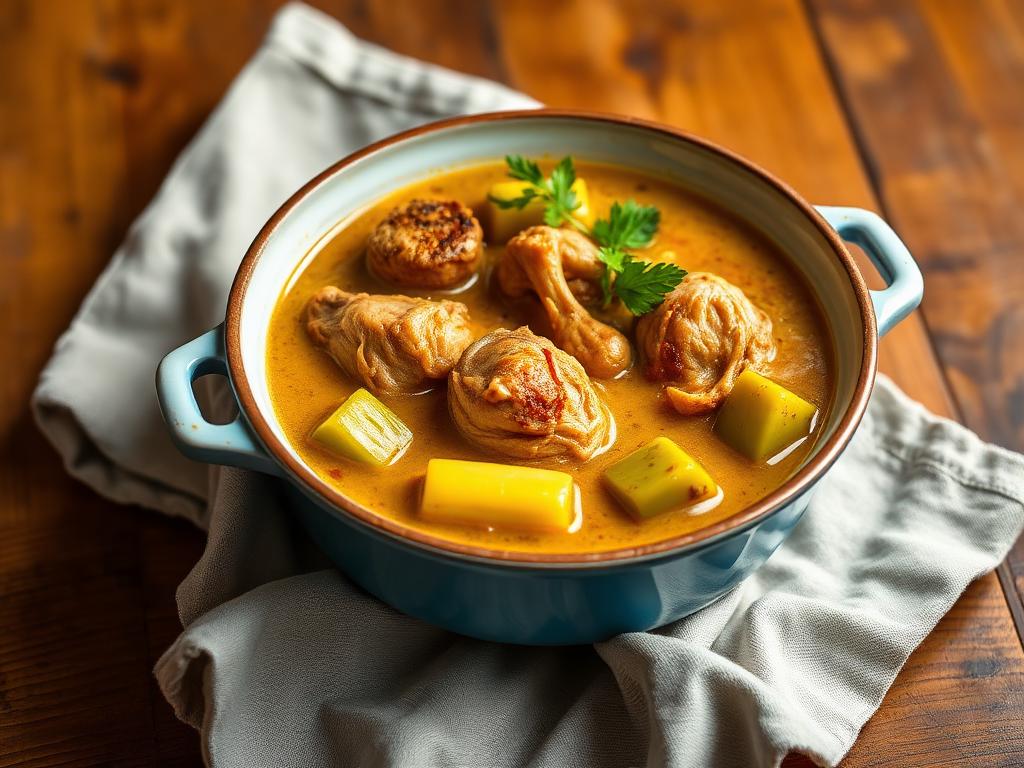 Poulet coco & banane verte