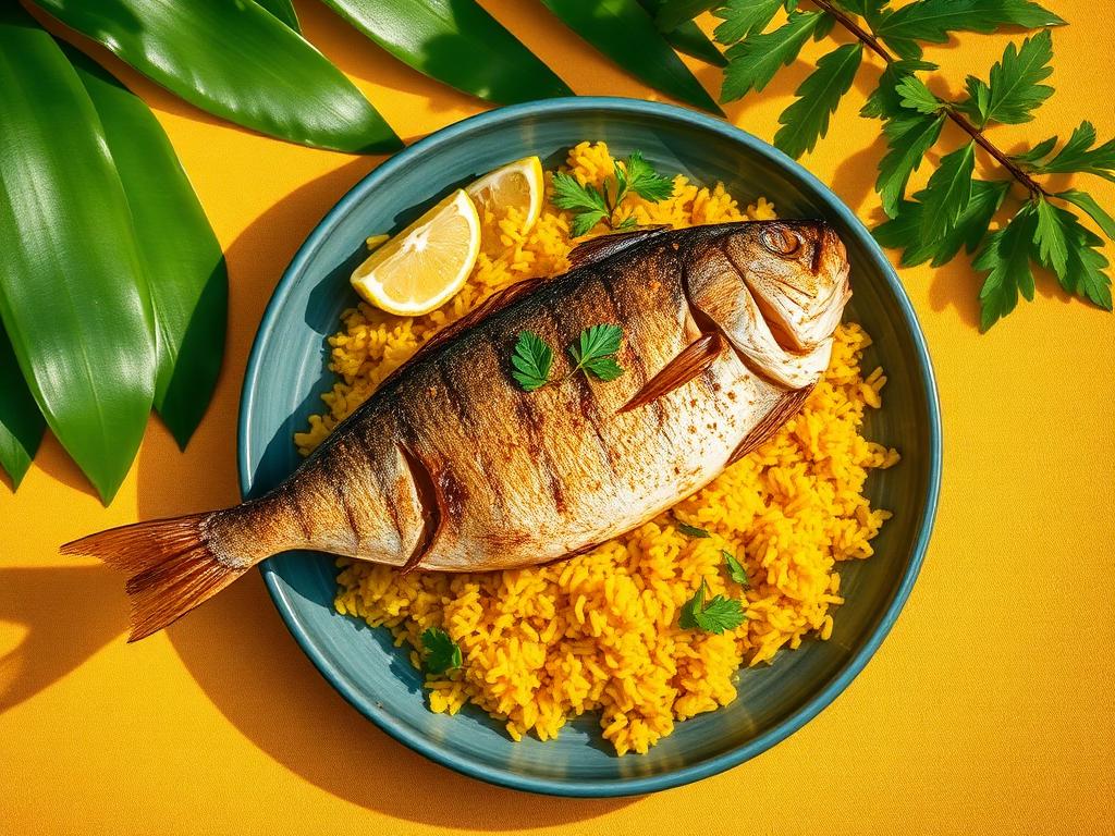 Riz jaune au thazard