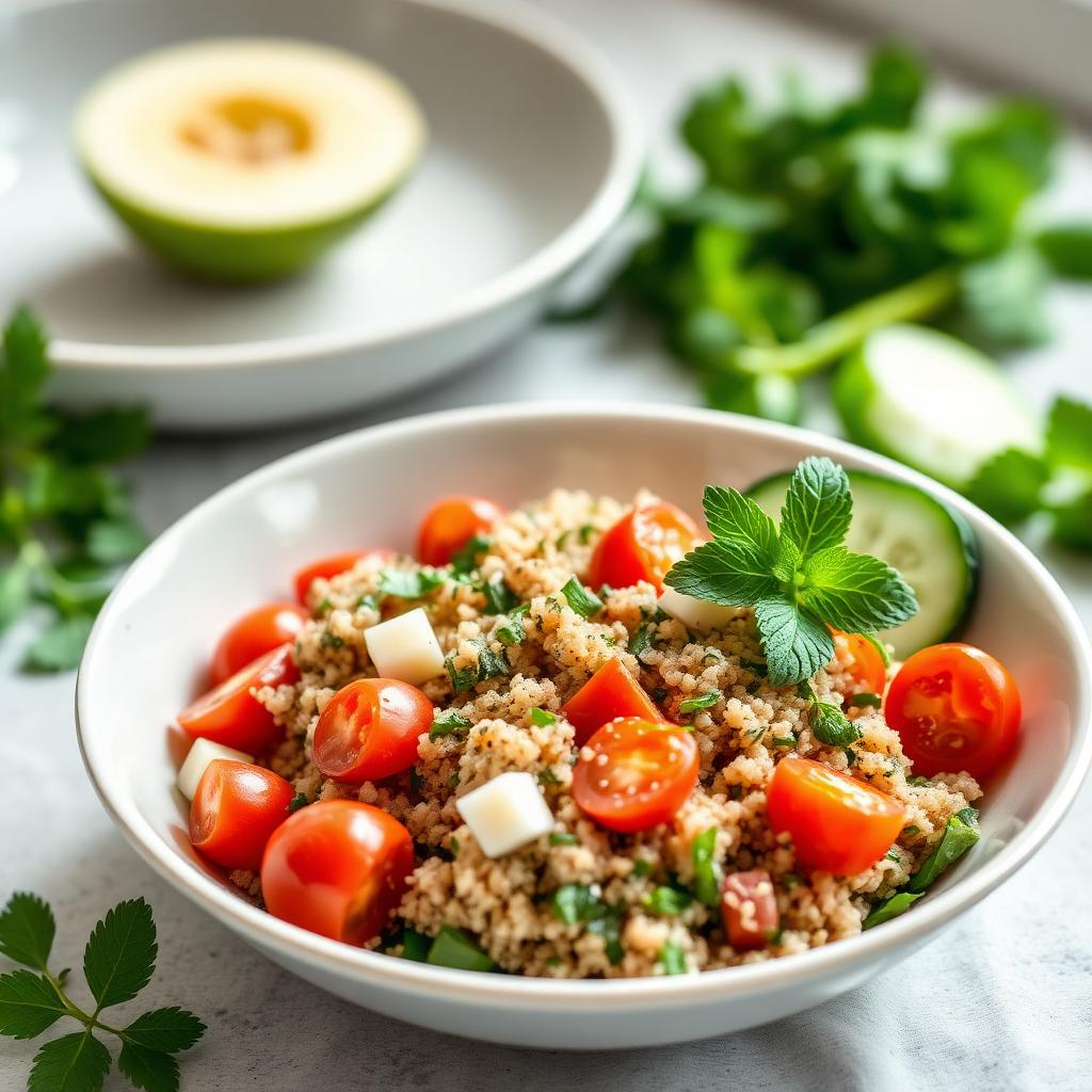 Taboulé de quinoa à la menthe